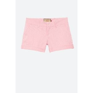 DEAR JOHN | Finnegan Roll Cuff Chino Short | Hot Pink and White Mini Stripe | 16